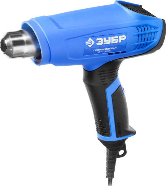 Фен технический(строительный) ЗУБР проф.ФТ-П1600,кер.изол,2 режима 350гр 350л/мин 550гр/550м/ми