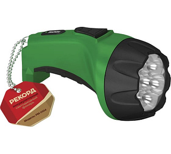 Фонарь аккум. 7 светодиод. Рекорд РМ-0107 зеленый