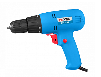 Дрель-шуруповерт СОЮЗ ДУС-2140 400Вт, 0-800 об/мин