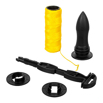 Шнур 30м х 1,3мм нейлоновый на катушке для строительных работ, ± 2%, (шт.)