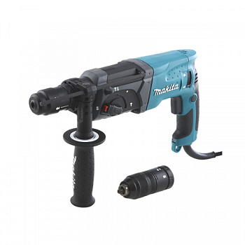 Перфоратор,SDS+ HR2470X15 Makita (780Вт,3реж,2.7Дж,0-4500у\м,2.6кг,чем,+ набор буров)