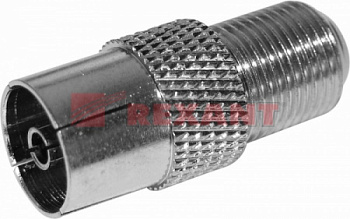 Переходник гнездо F - гнездо TV