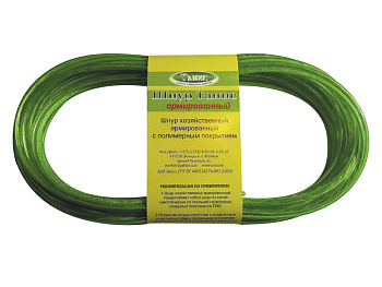 Шнур 10м х 2.0мм хозяйственный армированный с полимерным покрытием, цветной (шт.)