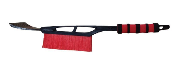 Щетка для снега со скребком 53 cм расщепл. мягкая ручка AVS WB-6301