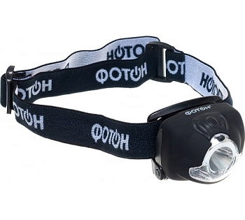 Фонарь налобный светодиод.ФОТОН SH-900 1W (3хААА  в компл)