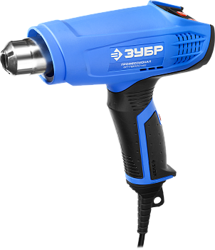 Фен технический(строительный) ЗУБР проф.ФТ-П2000, М2Д кер. из ЖК-дисп память тем-ры 2 реж 80-600гр
