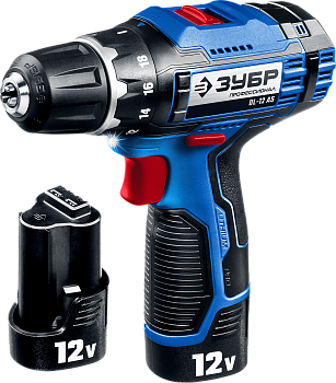 Дрель-шуруповерт, 2 АКБ, DL-12 A5 ПРОФ. ЗУБР 