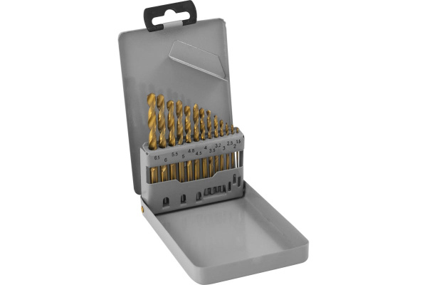 Набор сверл по металлу,Автодело13шт,1,5-6,5мм,пласт.футляр 40813