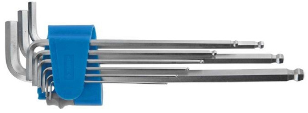 Набор ключей имбусовых ЗУБР длинные с шариком, 1,5-10мм, 9шт