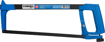 Ножовка по металлу СИБИН рычажное натяжение 300мм, металлическая рукоятка 