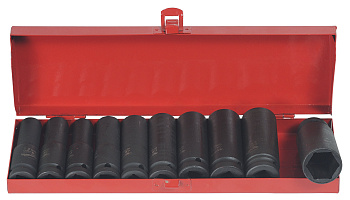 Набор головок ударных глубоких 1/2" 10 пр. 6 гр. 10-24 мм АвтоДело 39810