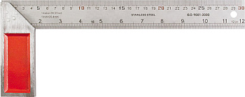 Угольник столярный 300мм с чугунным основанием FIT