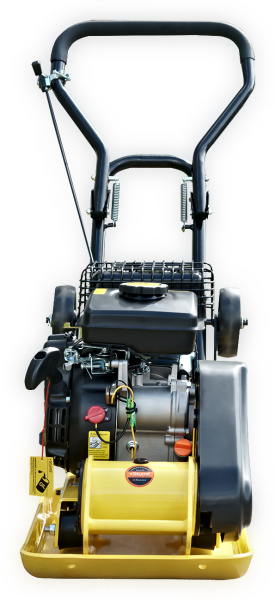 PC8809DKW Виброплита бензиновая 6,5лс,53,5x43см,5500виб/мин,90кг,30см,БАК,коврик,колеса,Sturm!