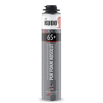 Пена полиуретановая монтажная профессиональная KUDO PROFF 65+ 1000мл,