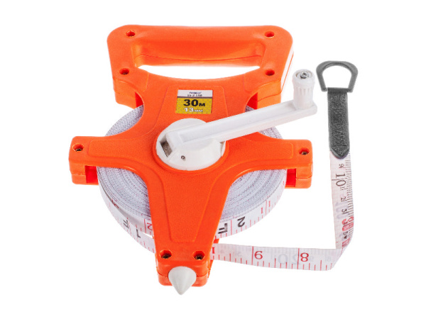 Мерная лента геодезическая фибергласовая 50м/13мм, открытый корпус/ РемоКолор