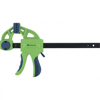 Струбцина 300*70*540мм, быстрозаж..пл.корпус.фиксатор,двухкомп.руч-ка Сибртех