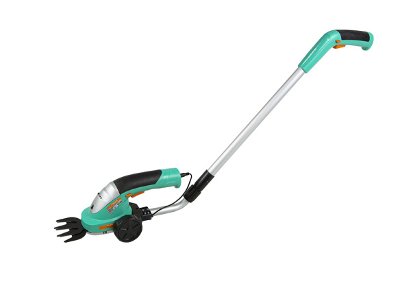 CHT3601 Аккумуляторный кусторез Sturm!, 7,2 В, 1,5 Ач, рез 120 мм, рукоятка-удлинитель, колеса