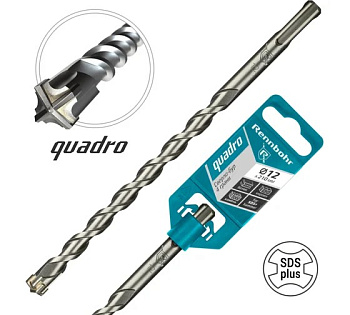 Бур по бетону 12*260 SDS+ 4 грани Rennbohr Quadro 