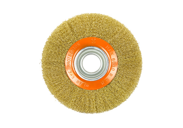 5241302 Щетка для точила 175 мм, посадка 32 мм, 5 перех.,, латун. волнист. проволока Sturm!