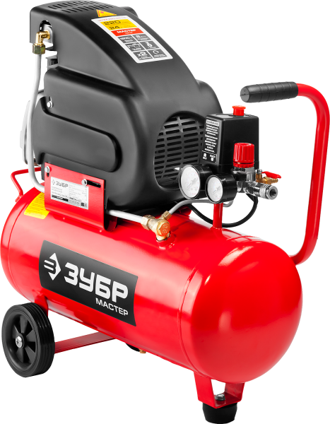 Компрессор масляной, 1500 Вт, 24л, 220л/мин, МАСТЕР ЗУБР