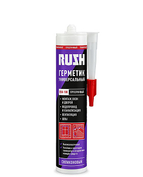 Герметик RUSH RSK-120 силиконовый санитарный, позрачный 240мл