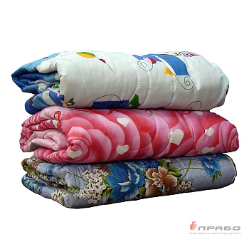 Одеяло синтепоновое прошитое с плотностью 200 г/м² 140х205 см