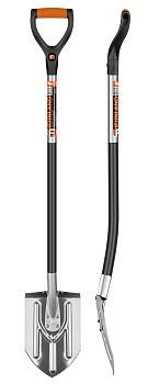 Лопата штыковая нерж. сталь с зубчатой насечкой FINLAND 0737 