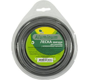 Леска для триммера Aluminum звезда 2,0мм*10м