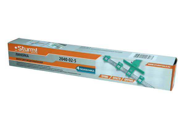 2040-02-5 Линейка многофункциональная 4 глазка Sturm!