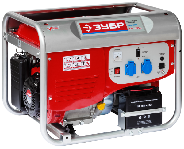 Электрогенератор эл/запуск, 5000 Вт, МАСТЕР ЗУБР