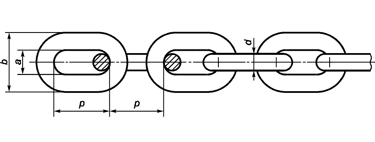Шаг звена. Чертеж звена цепи. Цепи такелажные ГОСТ. Цепь грузовая круглозвенная калиброванная 8 класс прочности 22*66-т8(g80). Шплинт цепного звена z-образный hydra Rig tdr00057.